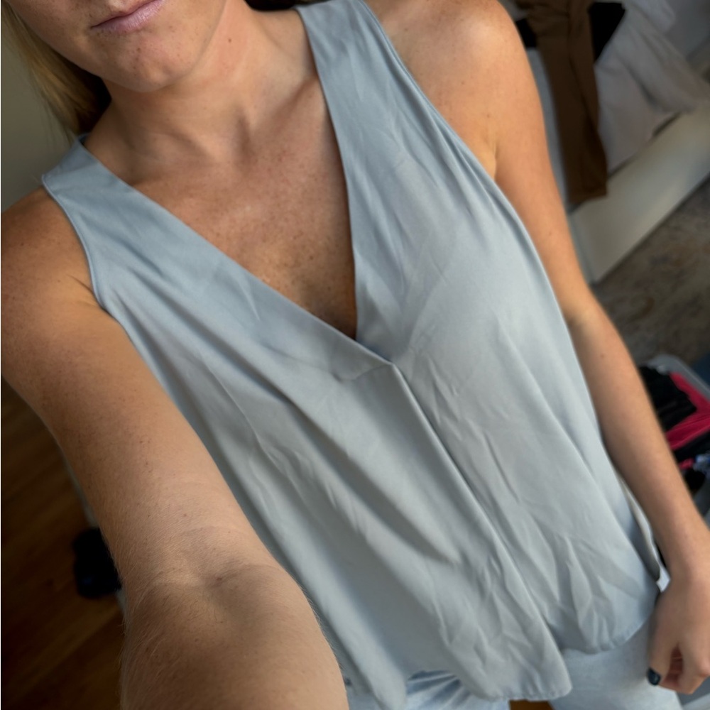 Lush Blue Blouse - Picture 2 of 4
